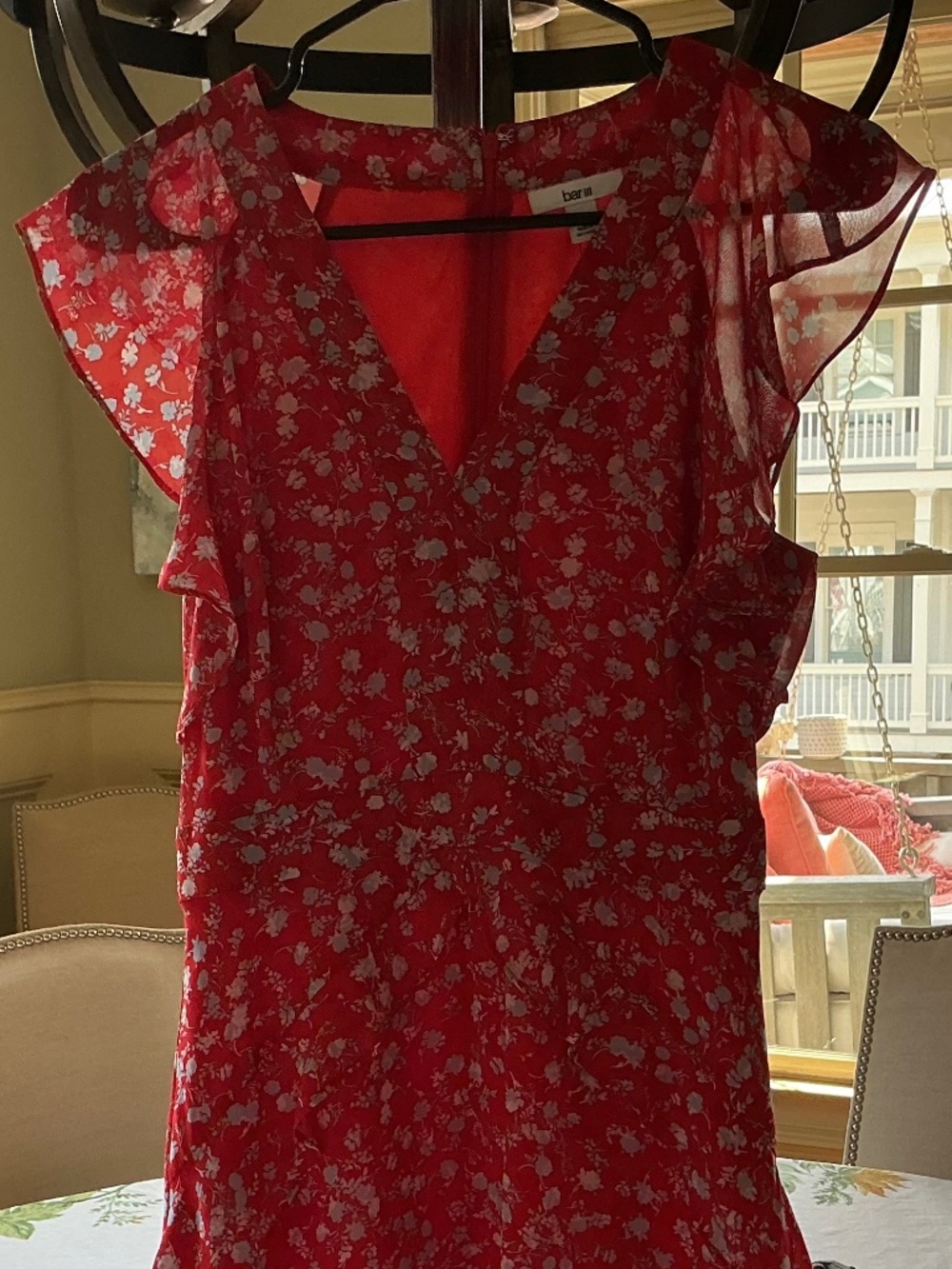 Bar lll red Floral Dress sz2